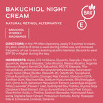 Bakuchiol Night Cream Ingredient Snapshot