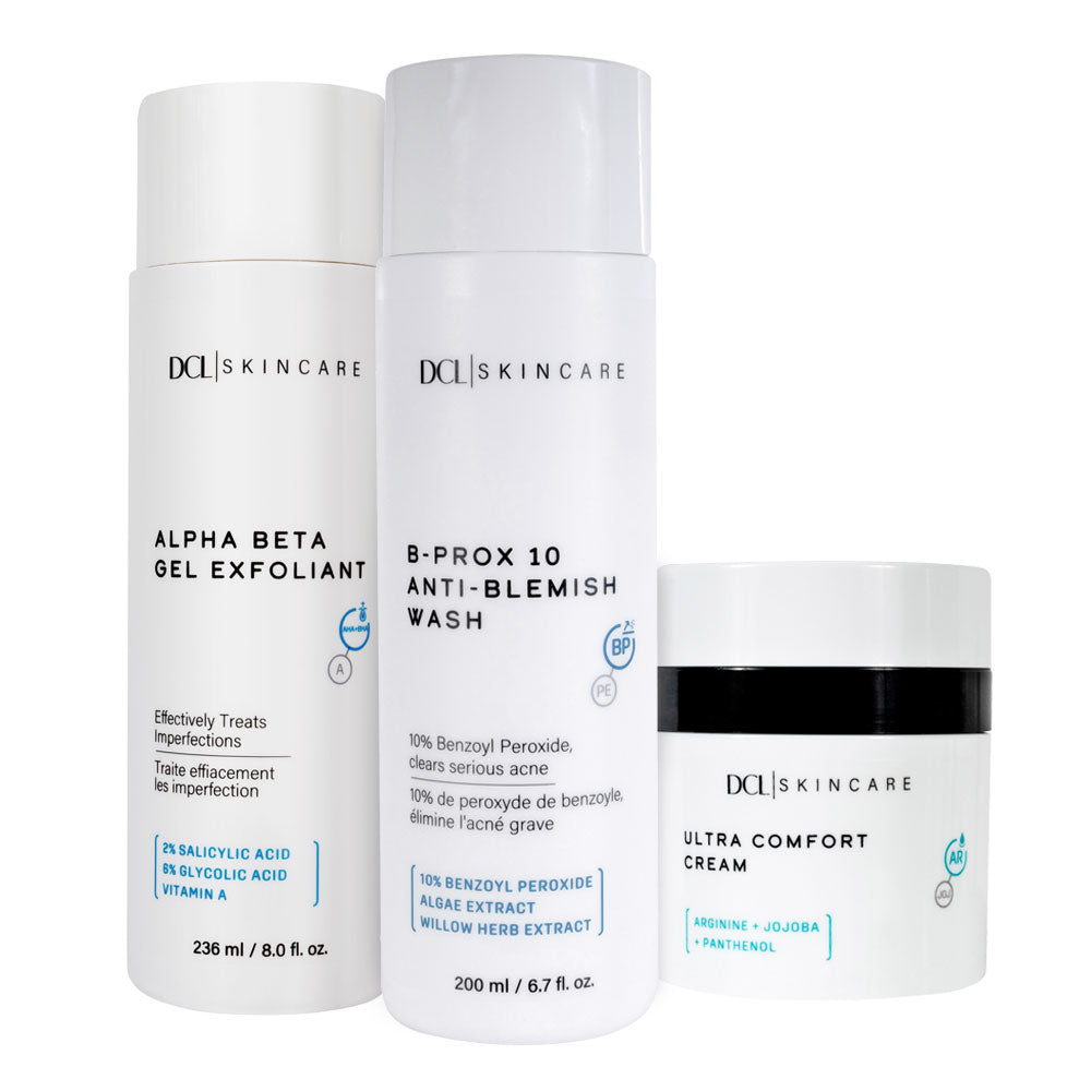 Acne Pack with B Prox and Alpha Beta Gel and Ultra Comfort Cream