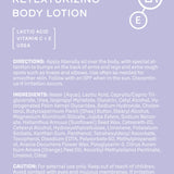 High Potency Retexturizing Body Lotion Ingredient Snapshot