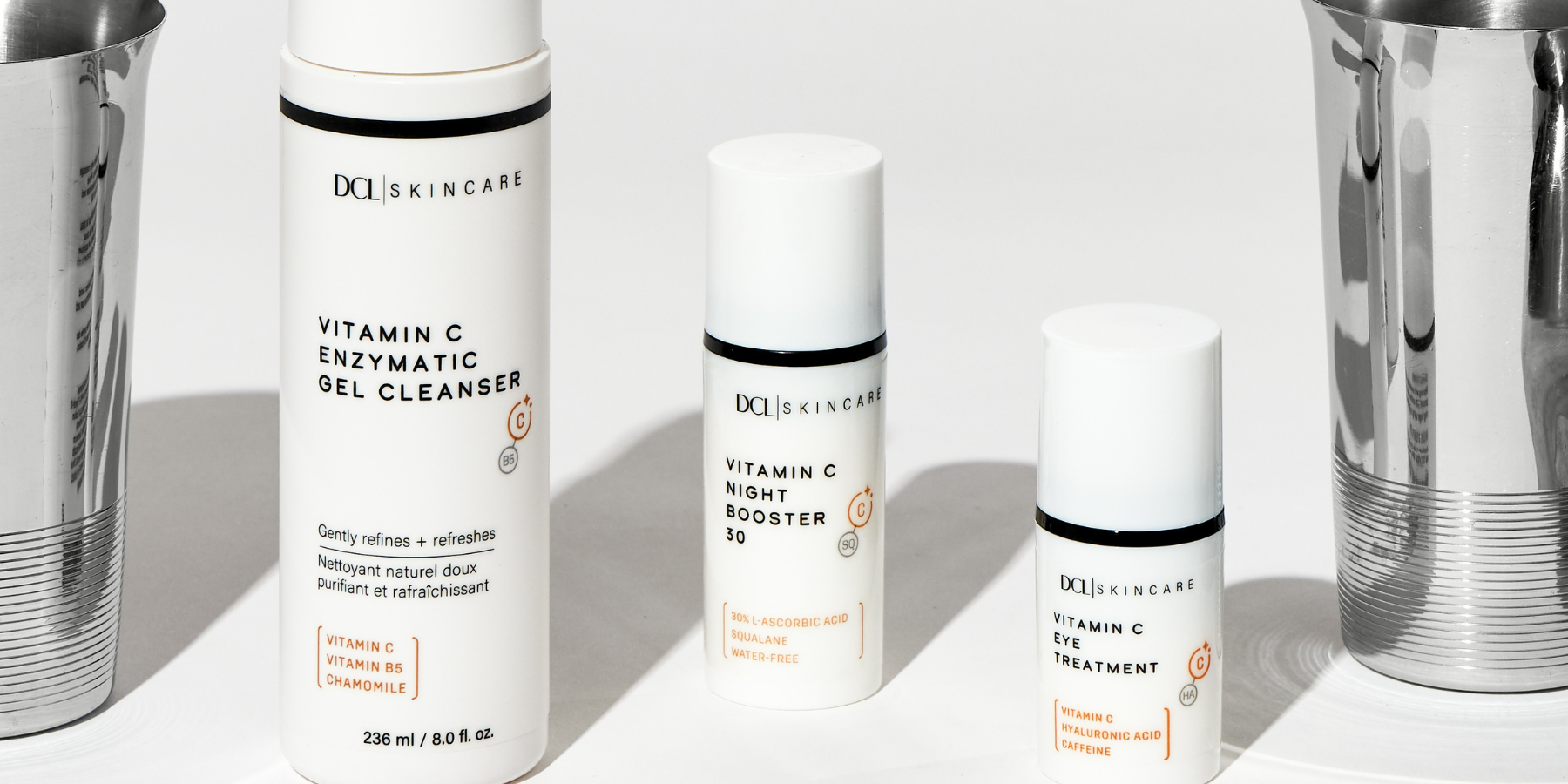 Vitamin C enzymatic, eye and serum